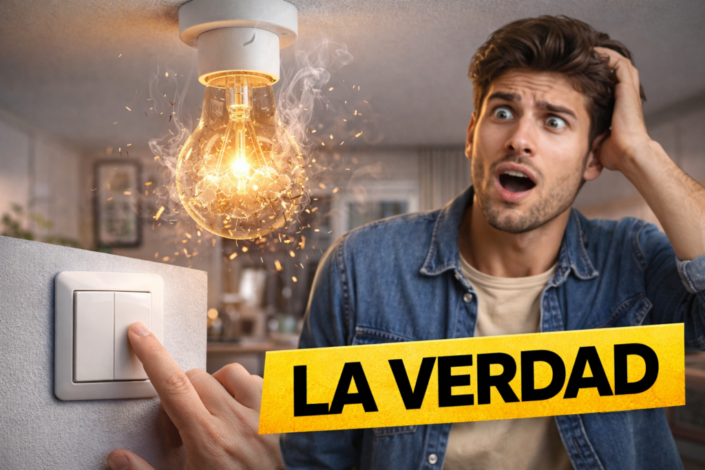 Por qué se funden las bombillas al encenderlas