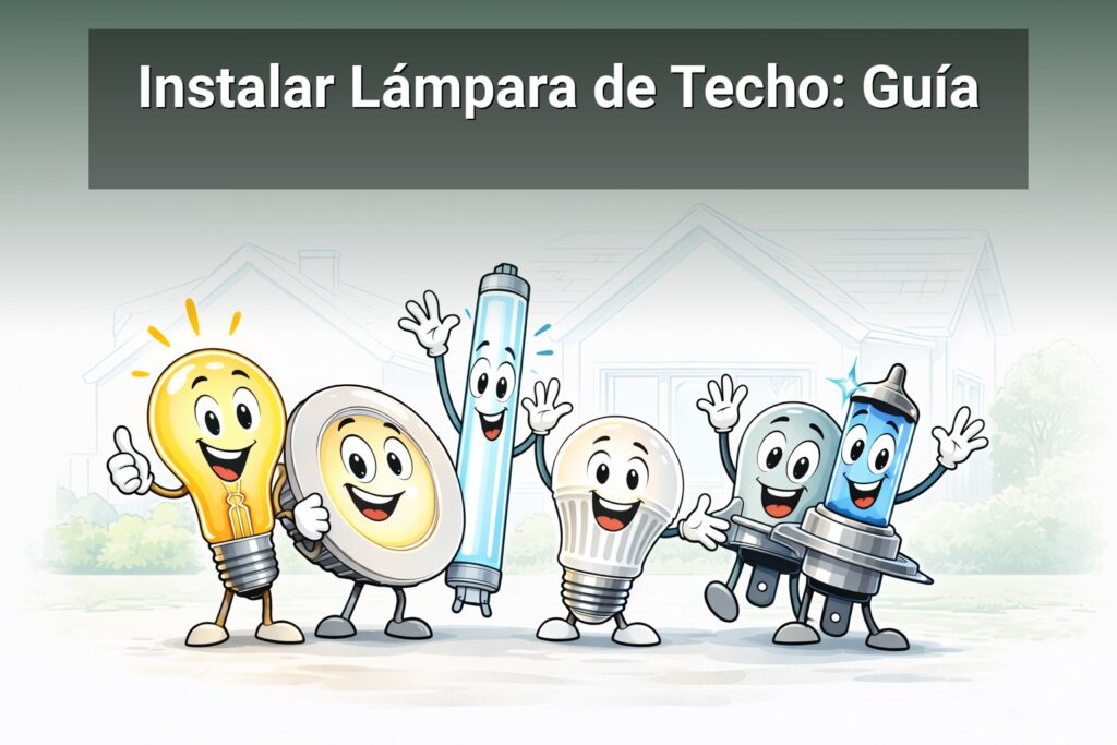Cómo instalar una lámpara de techo: Guía completa paso a paso | CambiarBombillas.es