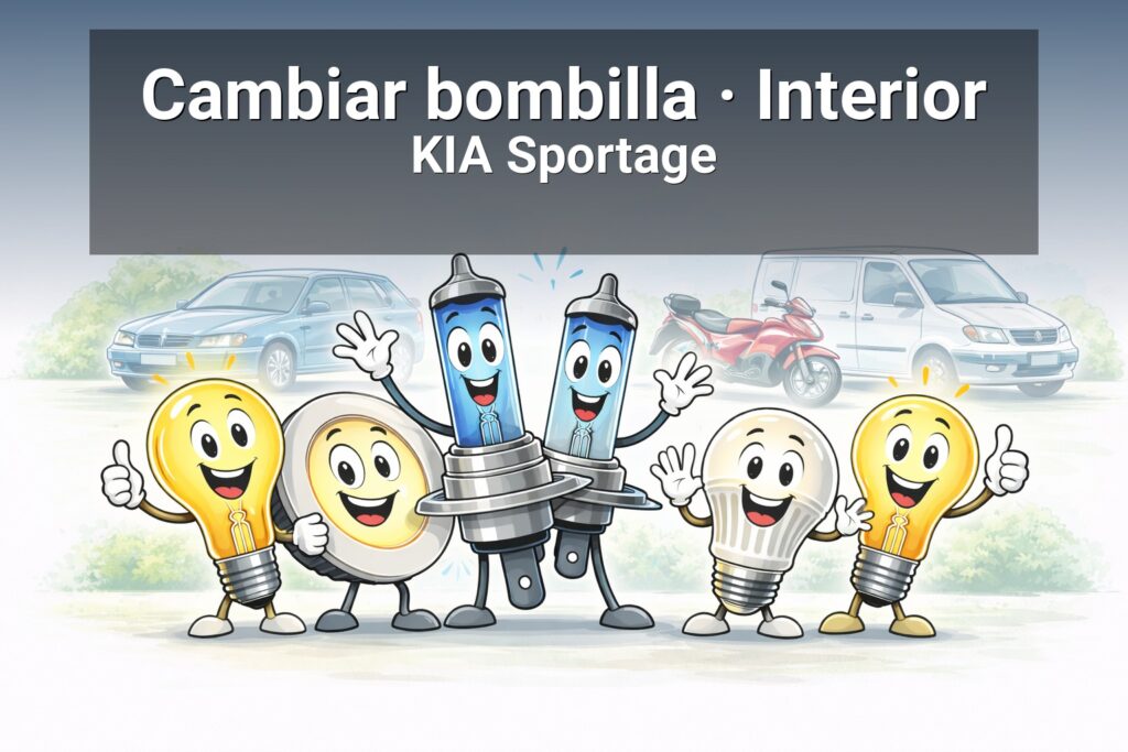 Cómo cambiar luces LED en KIA Sportage 2019: Guía paso a paso | CambiarBombillas.es
