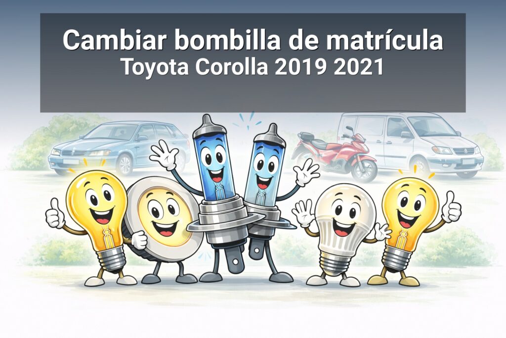 Cambiar luces interior y matrícula a LED Toyota Corolla 2019-2021 | CambiarBombillas.es